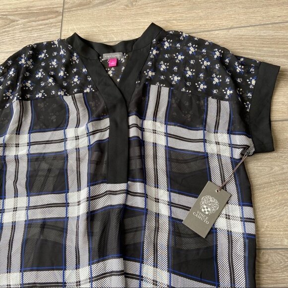 NWT Vince Camuto  Dolman-sleeve Henley Top - Picture 9 of 13